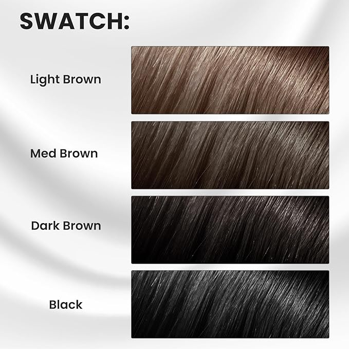 Root Touch Up Stick, Instant Gray Hair Cover Concealer Stick, 2-In-1 Double Head Hair Color Finishing, Hair Mascara Brush for Eyebrow& Beard (Med Brown, 0.23 Fl oz)