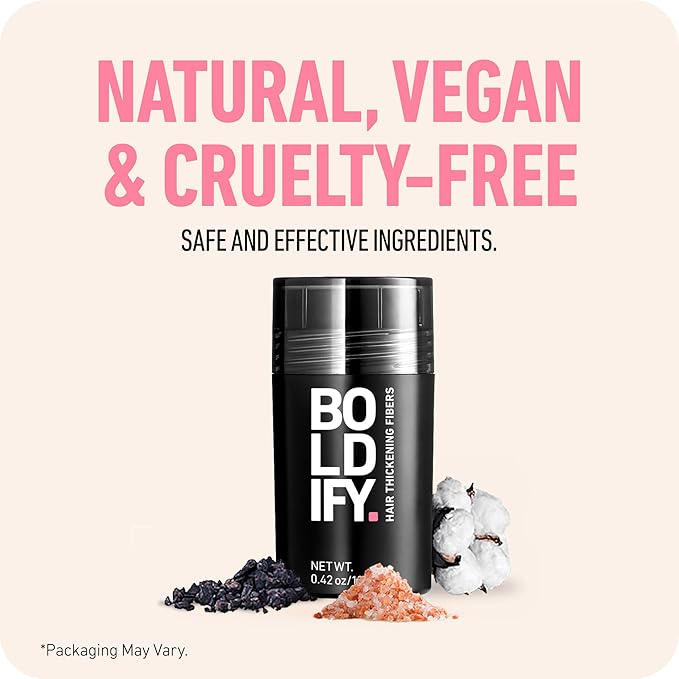 BOLDIFY Hair Fibers (56g) - Fill In Thinning and Fine Hair for an Instantly Fuller, Thicker Look - 14 Shades for Women & Men - Dark Brown