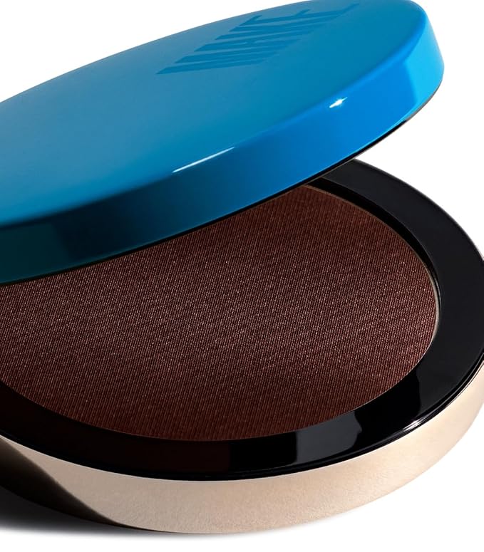 MAKE Beauty Skin Mimetic Microsuede Bronzer Powder - Matte Bronzing Powder Contour, Buildable Formula, Non Comedogenic, Long Lasting Color. Shade - Zodiac for Deep to Dark Skin