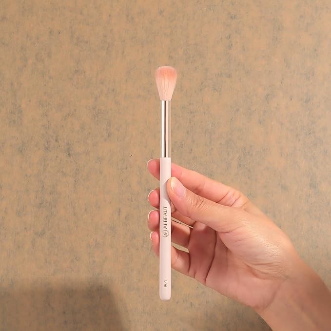 Face Brush for Blush, Bronzer, and Contour Highlighter Makeup Brush Set for Flawless Face Makeup Application - Vegan & Cruelty-Free (Face Brush + Blender)