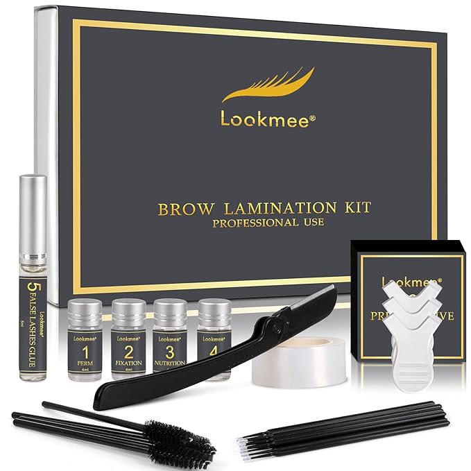 Lookmee Eyebrow Lamination Kits, Professional Instant Eyebrow Lift Kit, At Home DIY Long Lasting Eyebrow Perming Kit for Fuller and Messy Eyebrows