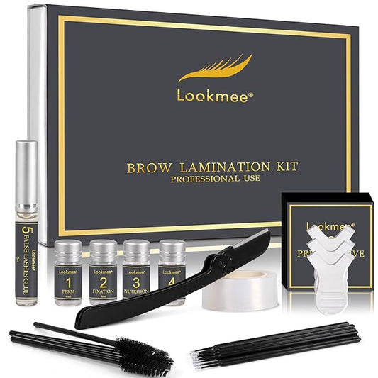 Lookmee Eyebrow Lamination Kits, Professional Instant Eyebrow Lift Kit, At Home DIY Long Lasting Eyebrow Perming Kit for Fuller and Messy Eyebrows