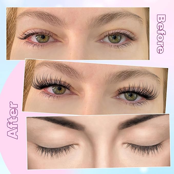 Lash Clusters Natural Eyelash Clusters D-Curly Cluster Lashes zanlufly Wispy Individual Lashes Cluster Eyelash Extension 10 12 14MM DIY Lash Extension