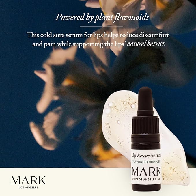 Lip Rescue Serum - Plant Flavonoid Complex - Fast-Absorbing - For Cold Sores & Fever Blisters - Rapid Relief & Recovery - Hydrates & Protects Lips - Lightweight Formula - 0.17 fl oz