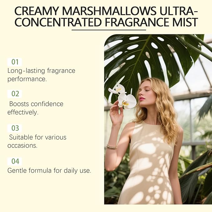 Hair & Body Perfume Mist, Long Lasting Women's Fragrance - Warm Sugar Body Fragrance Mist, Freshen Hair, Vegan and Cruelty Free, 100mL