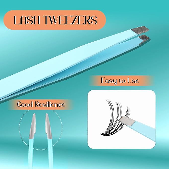 GEMERRY DIY Lash Extension Kit for Beginners 280 PCS Individual Lash Cluster Kit 0.07D 10-18 MIX Eyelash Extension Kit Lash Glue for Eyelash Extensions(30D-0.07D,10-18MIX-KIT)