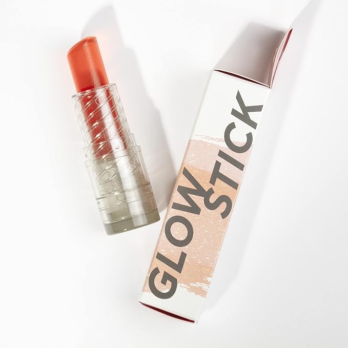 Pacifica Lipstick Oil – Glow Stick Lip Tint Oil - Hydrating Tinted Lip Balm with Vitamin E for Moisturized Lips, Sheer Tint & Natural Gloss, Vegan & Cruelty-Free, 0.14 oz (Pale Sunset)
