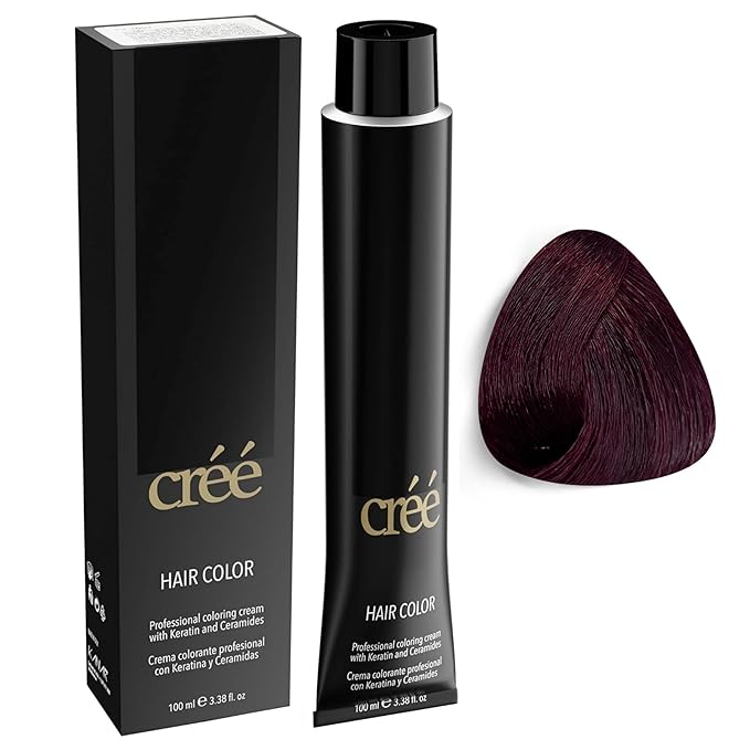 Cree Professional 6.62 - Irisee Dark Red Blond Permanent Hair Color - Long Lasting, Rich Vibrant - Gray Coverage 100ml - 3.4 fl.oz.