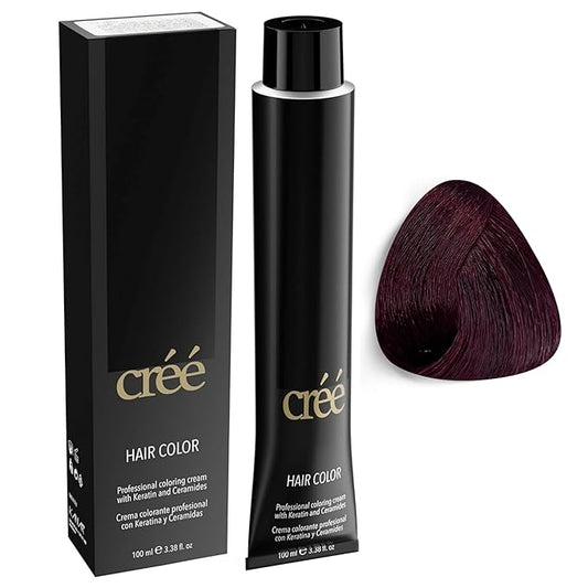 Cree Professional 6.62 - Irisee Dark Red Blond Permanent Hair Color - Long Lasting, Rich Vibrant - Gray Coverage 100ml - 3.4 fl.oz.