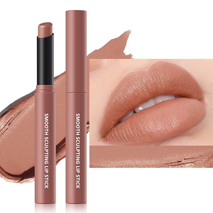 Long Lasting Waterproof Matte Nude Lipstick - Perfect for Daily Commute # 02