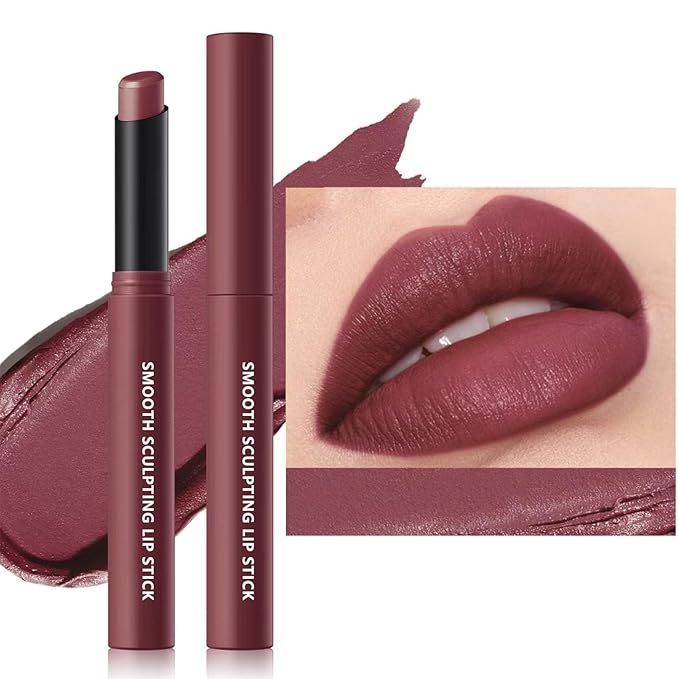 Smooth Sculpting Lipstick - Nourishing Beeswax & Vitamin E, Rich Color, Satin Finish, Feather-Light & Non-Drying # 12