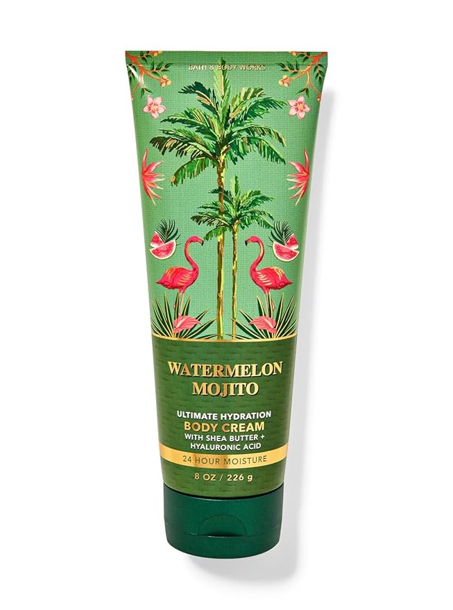 Bath & Body Works Watermelon Mojito Ultimate Hydration Body Cream Gift Set For Women, 8 Fl Oz (Watermelon Mojito)