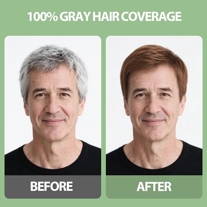 FARNDU Light Brown Hair Dye Shampoo 3 in 1 with Argan Oil – 10-15 Min Gray Coverage, Natural Instant Hair Color Shampoo for Women and Men, Long-Lasting Up to 6 Months, Ideal Christmas Gifts