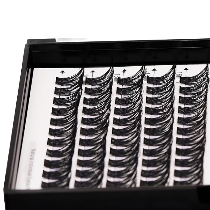 Bodermincer 120 Clusters 10mm+12mm/12mm+14mm/14mm+16mm Mixed Wide Cluster False Eyelash Individual Cluster EyeLashes Grafting Fake False Eyelashes Eyelash Extension (M005# 12+14mm Mixed)