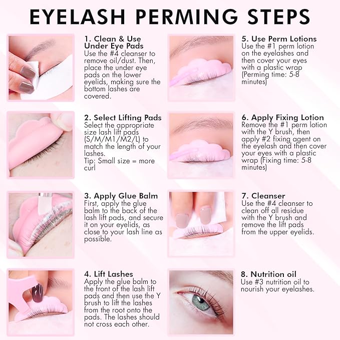 Lash Lift Kit & Eyebrow Lamination Kit, At-Home Brow Lamination, Beginner/Professional, 2-in-1 Solution, 15 Applications, Lasts 6-8 Weeks, Eyelash Lift, DIY Brow & Lash Perm