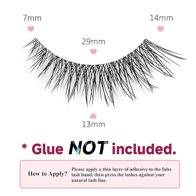 Fake Lashes Natural False Eyelashes Wispy Fake Eyelashes UT17