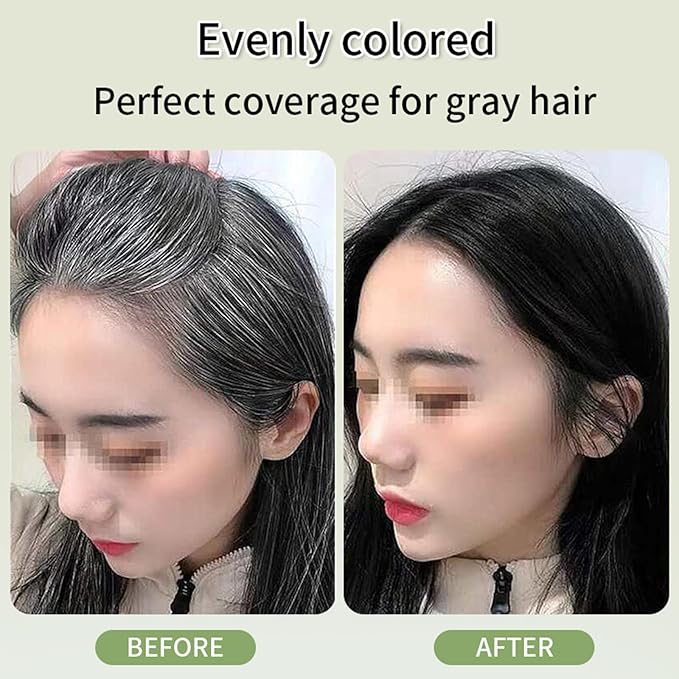 Purple Hair Dye Shampoo 3 in 1 for Women/Men Hair Color, Herbal Natural Dye Cover Gray Grey Coverage Permanent Instant | Easy to Use | Travel Size (Purple)