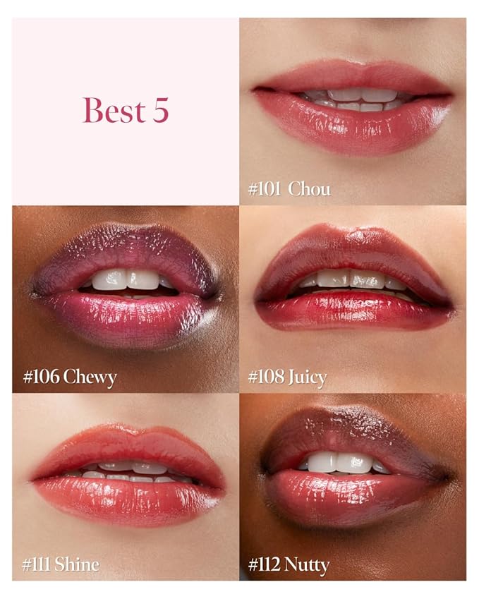 CORLAHAZE Glow Lock Jelly Tint 106 Chewy 4g, Hydrating Jelly Glow Lip Stain, Glass-Like Shine Lip Gloss, Long-Lasting Color, Moisturizing Lip Enhancer, Collectible Lock-Shaped Design, Korean Makeup