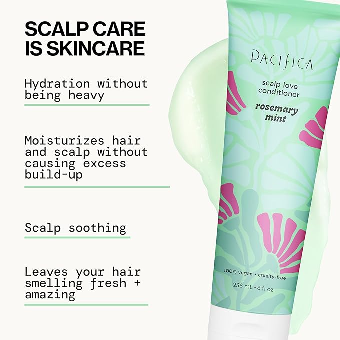 Rosemary Mint Scalp Care Shampoo & Conditioner Set – Clean Vegan Shampoo & Conditioner for Oily Or Flaky Scalp (All Hair Types), A Balanced, Soothed Scalp, No Silicones or Parabens