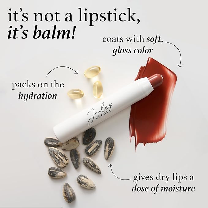 Julep It's Balm Tint of Color Lip Balm - Rich Plum | Hydrating Lip Color with Vitamin E Core | Natural Gloss Finish | Vegan & Cruelty-Free