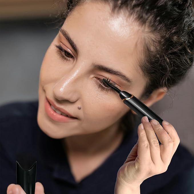 S600 Heated Eyelash Curler - Lash Curler Heated with Accurate Temperature Control, Intelligent Auto Power Off for Natural Makeup & Long-Lasting Curls | Heated Lash Curler (Black+Gold)
