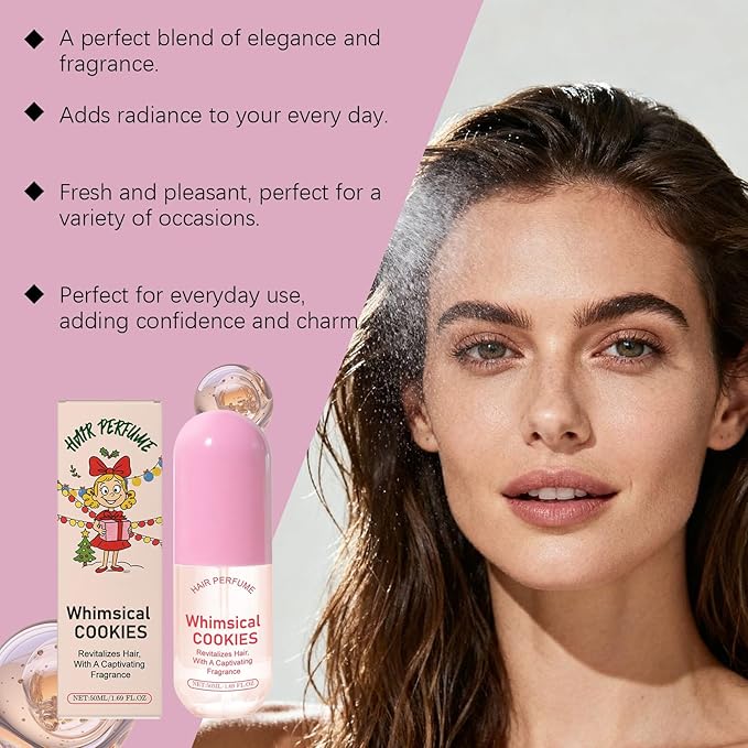 Hair Perfume for Women - Gentle Daily Hair & Body Mist, Natural and Elegant Fragrance Spray for Hair & Skin, Long-Lasting Hair Scent, Portable Hair Perfume Mist, 50mL/1.69 Fl Oz
