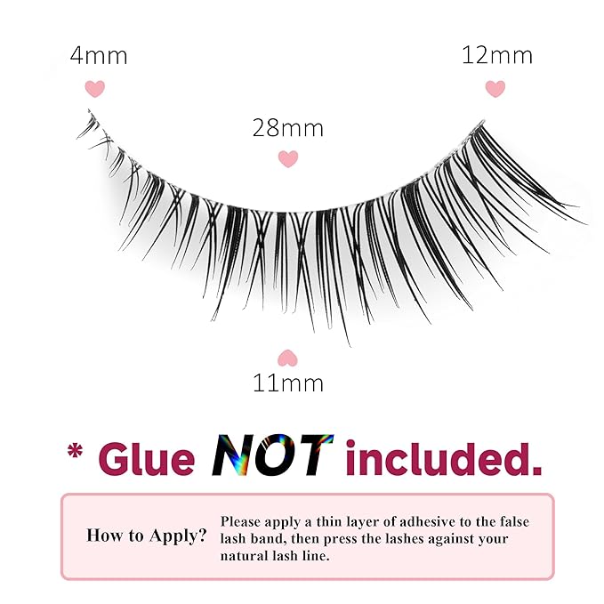 Fake Lashes Natural False Eyelashes Wispy Fake Eyelashes UT94