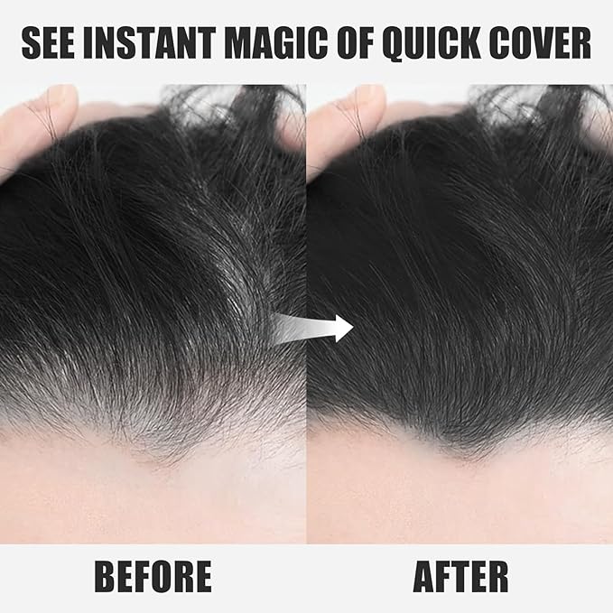 Root Touch Up Stick, Instant Gray Hair Cover Concealer, 2-In-1 Double Head Hair Color Finishing Stick, Hair Mascara Brush for Eyebrow& Beard (Dark Brown, 0.23 Fl oz)