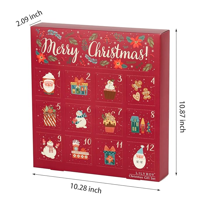 Advent Calendar 2025 Christmas Gifts for Kids Women - Christmas Advent Calendar Bath Bomb with Surprise Inside Bath and Body Gift for Sister, Wife, Mom, Son, Daughter｜Spa Gift Set Idea for Kids