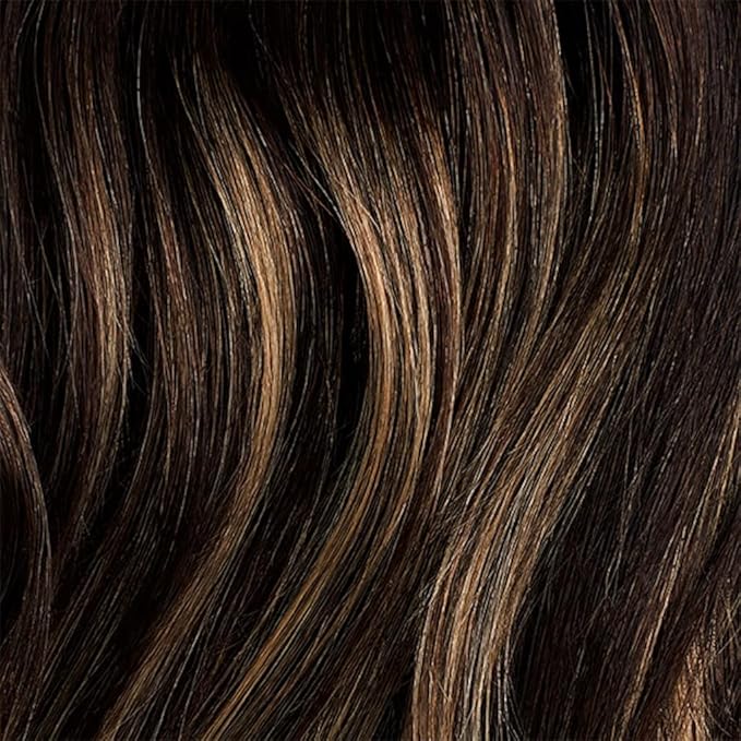 Luxy Hair 24" Dark Brown Balayage Classic Clip-In Hair Extensions (240 grams) 100% Remy Human Hair, Natural,Volume, 10-Piece Set, Blends Easily
