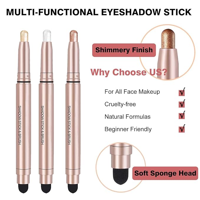 Cream Eyeshadow Stick, Dark Brown, 09#