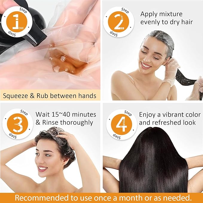 Hair Dye Shampoo in Coffee - Washes In Rich Color, Easy At-Home Color Shampoo Hair Dye for Women & Men, 3-in-1 Hair Color & Care for Natural-Looking Gray Coverage, Instant & Long-Lasting, 16.9 Fl Oz