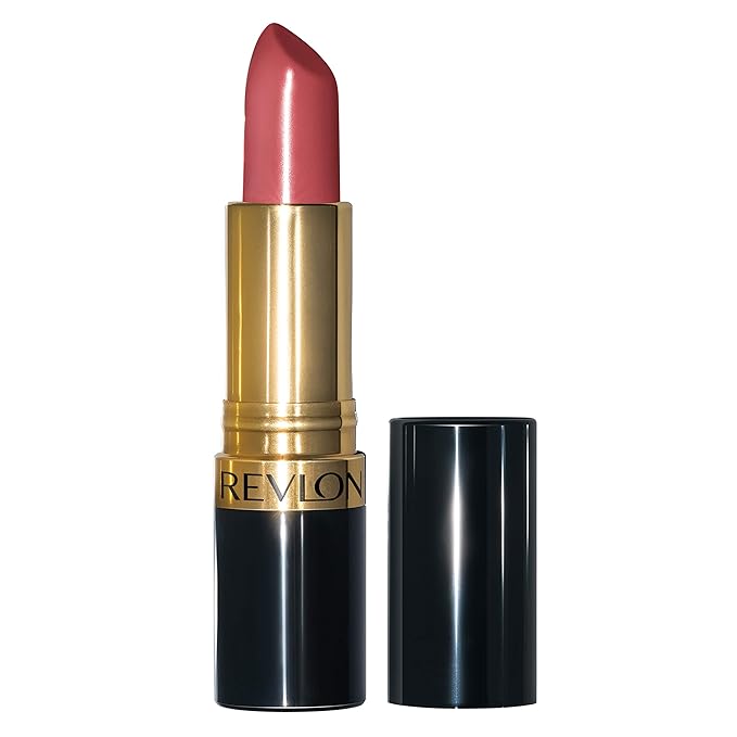 Revlon Super Lustrous Lipstick, Creamy Formula For Soft, Fuller-Looking Lips, Moisturized Feel, Teak Rose (445), 0.15 oz