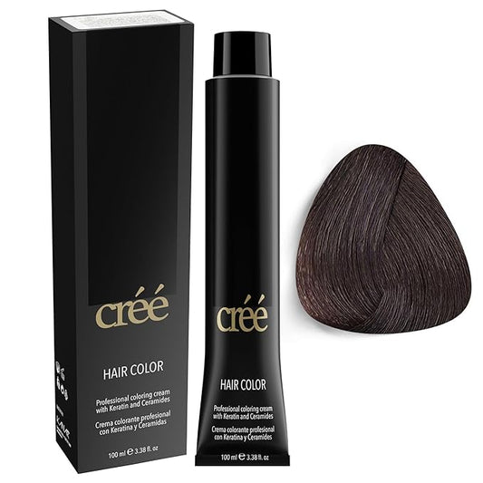 Cree Professional 4.99 - Cocoa Permanent Hair Color - Long Lasting, Rich Vibrant - Gray Coverage 100ml - 3.4 fl.oz.