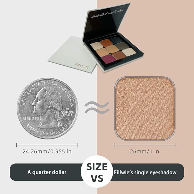 Magnetic Single Matte Eyeshadow with Metal Pan, Eyeliner Powder for Cat Eye Smoky Makeup, Eyeshadow Refill, Black Pan, for DIY Empty Magnetic Palette (Midnight Noir)