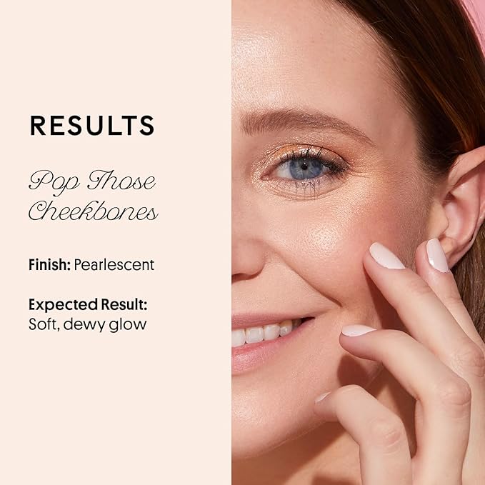 Winky Lux Cheeky Rose Cream Highlighter – Weightless Cream Makeup for Cheeks, Effortlessly Blendable, Skincare-Infused with Vitamin E, Warm Pink, Rosé