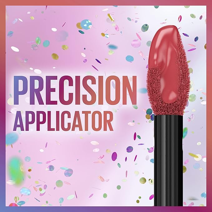 Maybelline New York Super Stay Matte Ink Liquid Lipstick, Transfer-Proof, Long-Lasting, Limited-Edition Birthday-Cake-Scented Shades, Guest of Honor, 0.17 Fl Oz
