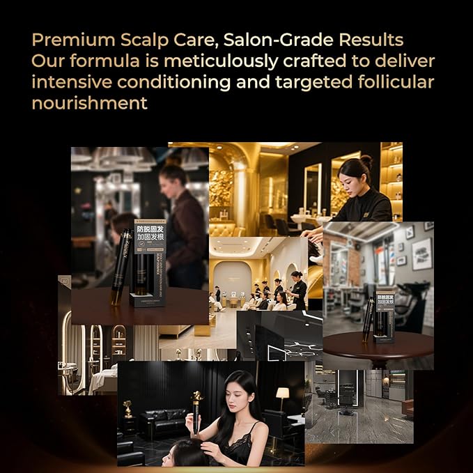 Scalp Serum for Hair Growth, Roll-On Essence Anti-Hair Loss Treatment for Women & Men, Silicone Free, 0.5 Fl Oz