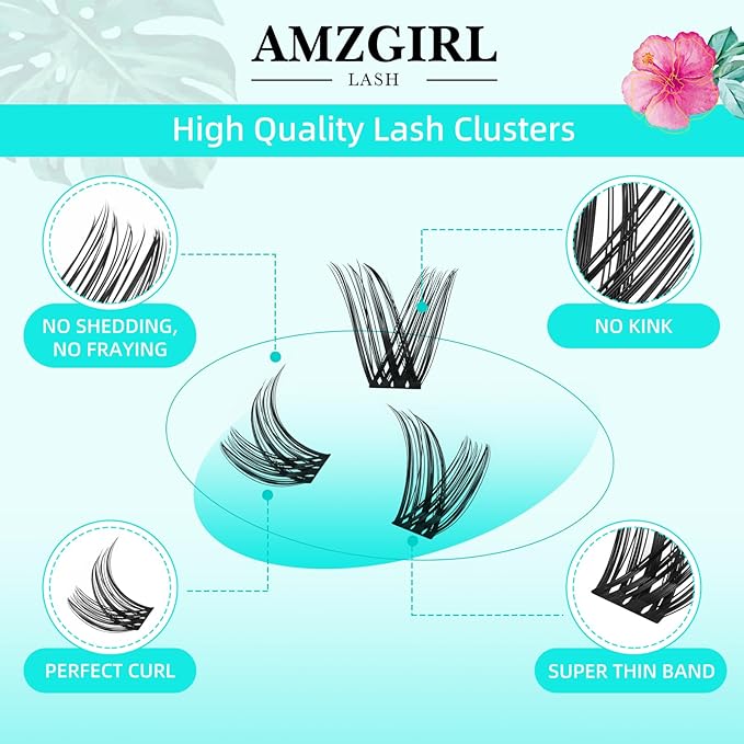 Lash Clusters Wet Look 168Pcs Eyelash Cluster Ultra-Thin Lash Band Eyelashes Extensions Spiky Anime Wide Span Lashes(Hollyhock,D-12mm)
