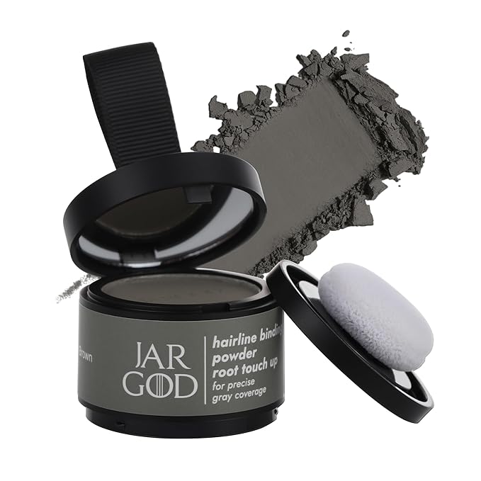 Root touch up powder Hairline Powder for root cover up temporary root concealing powder for Women & Men, for instant gray hair cover up (Ash Brown, 0.14 Ounce (Pack of 1))