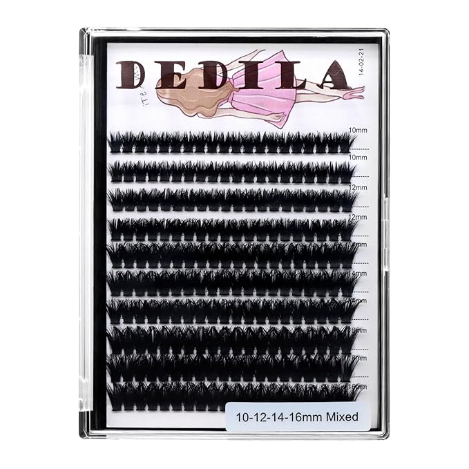 8-22mm to Choose 20D/40D/60D/80D/100D Individual False Eyelashes Makeup Cluster Eyelashes Thickness 0.07mm D Curl Natural long Black Soft 3D Eye Lashes Extensions (100D-10-12-14-16MM Kit)