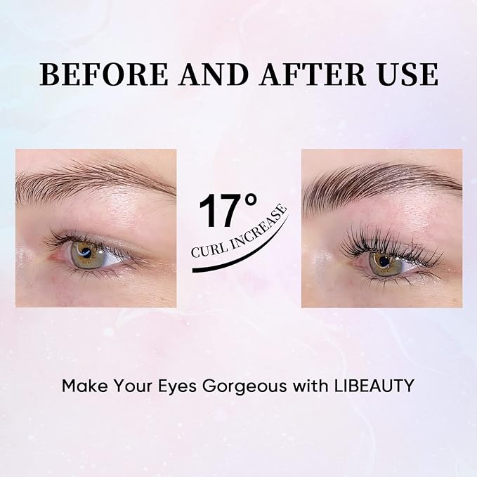 Libeauty Eyelash lift kit Brow Lamination Kit with Lash Growth Serum New Eyebrow Perm Kit Can Last 6-8 Weeks Home & Salon Use Black