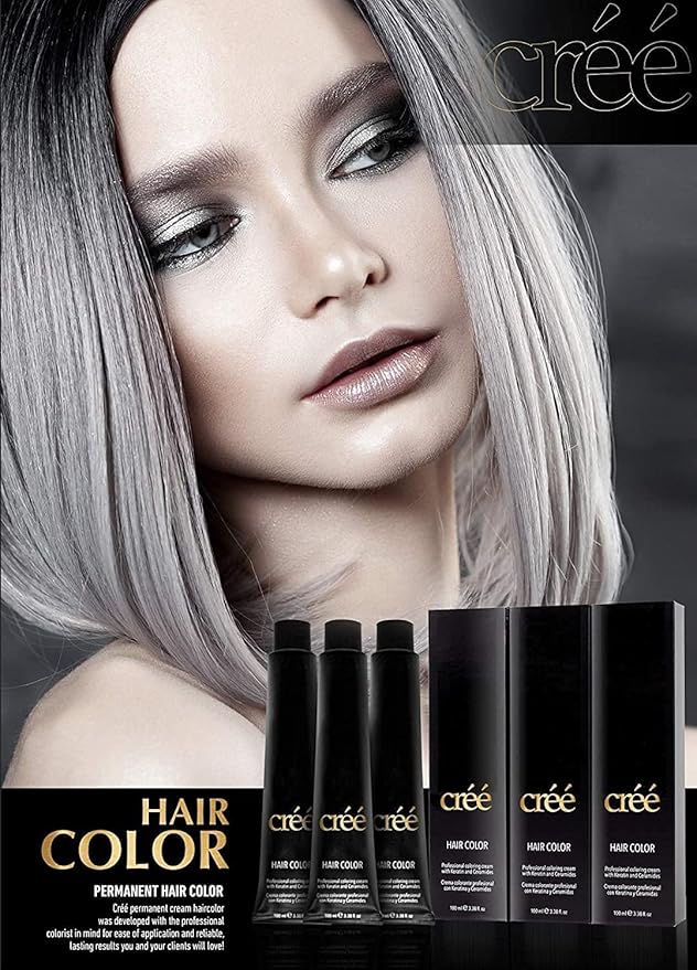 Cree Professional 7.66 - Intense Red Blond Permanent Hair Color - Long Lasting, Rich Vibrant - Gray Coverage 100ml - 3.4 fl.oz.