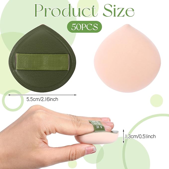 5 Pcs Foundation Sponge, Makeup Sponges, Cushion Foundations Puff, Latex-Free Makeup Applicator Sponges, Soft and Reusable Foundation Sponge for Liquid