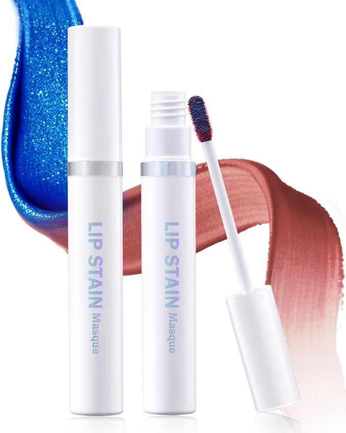 Lip Stain Masque Lip Liner Stain Long Lasting Waterproof Lip Tint Stain Semi-Permanent Lip Tattoo Transfer Proof Non-Drying Matte Finish Suitable for Women's Daily Lip Makeup