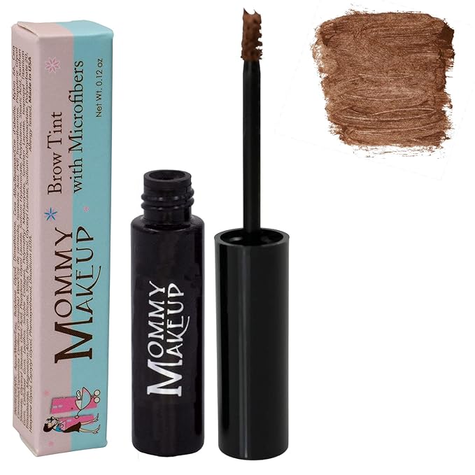 Brow Tint with Microfibers - 4-in-1 Tinted Eyebrow Gel to Groom, Hold, Sculpt & Color Your Brows, Covers Gray Hair - Water Resistant, Clump-Free, Long Lasting (Copper) by Mommy Makeup