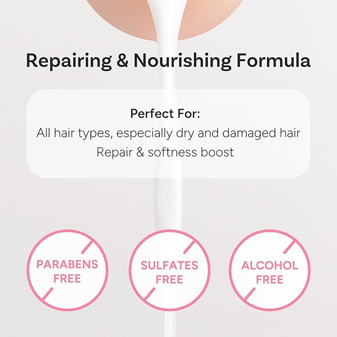 Korean Scented Hair Serum Mist – Argan Oil & Silk Protein Ampoule for Nourishing, Frizz Control, Damaged Repair & Glass Hair Shine – Baby Musk, 100ml / 3.38 fl oz