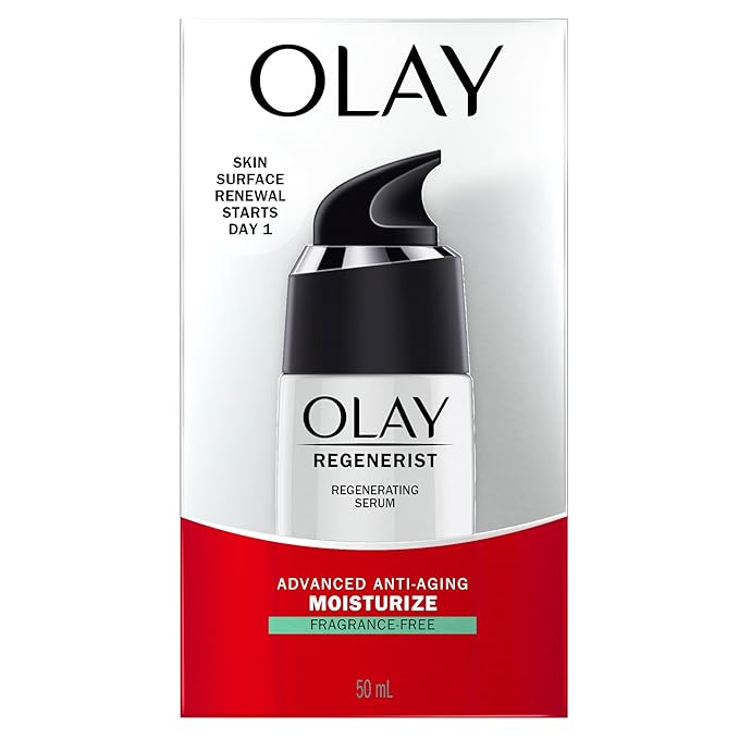 Olay Serum, Regenerist Light Gel Face Moisturizer, Fragrance-Free - Anti-Aging, Anti-Wrinkle, Hydrating, Firming, Smoothening, Improves Fine Lines and Elasticity - Amino Peptide Complex, 1.7 oz