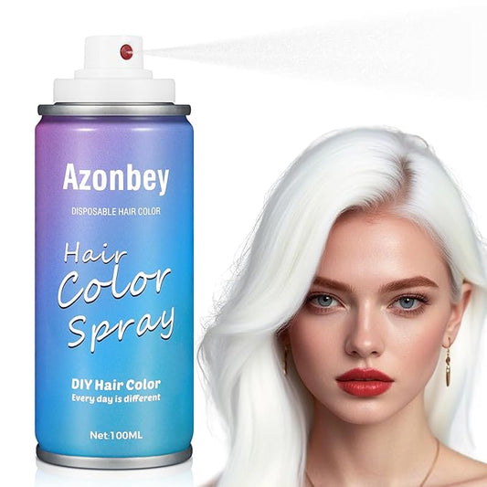 Halloween Hair Spray,Temporary Hair Color Spray for Women Kids Men,Washable Hairspray,Colored Hair Spray,Color Hairspray for Halloween,Party,Cosplay,Christmas Day (06#White)