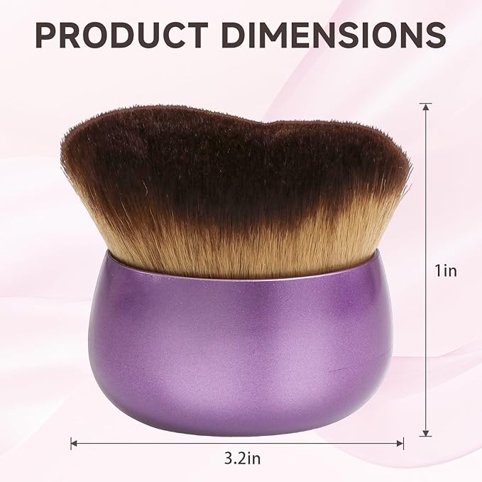 Makeup Blend & Blur Extra Large Body Brush for Self Tanner,Leg Makeup & Bronzer Self Tan Applicator, Powder, Foundation, Blusher, Bronzer，Massager for Face Gift box (Bronze)